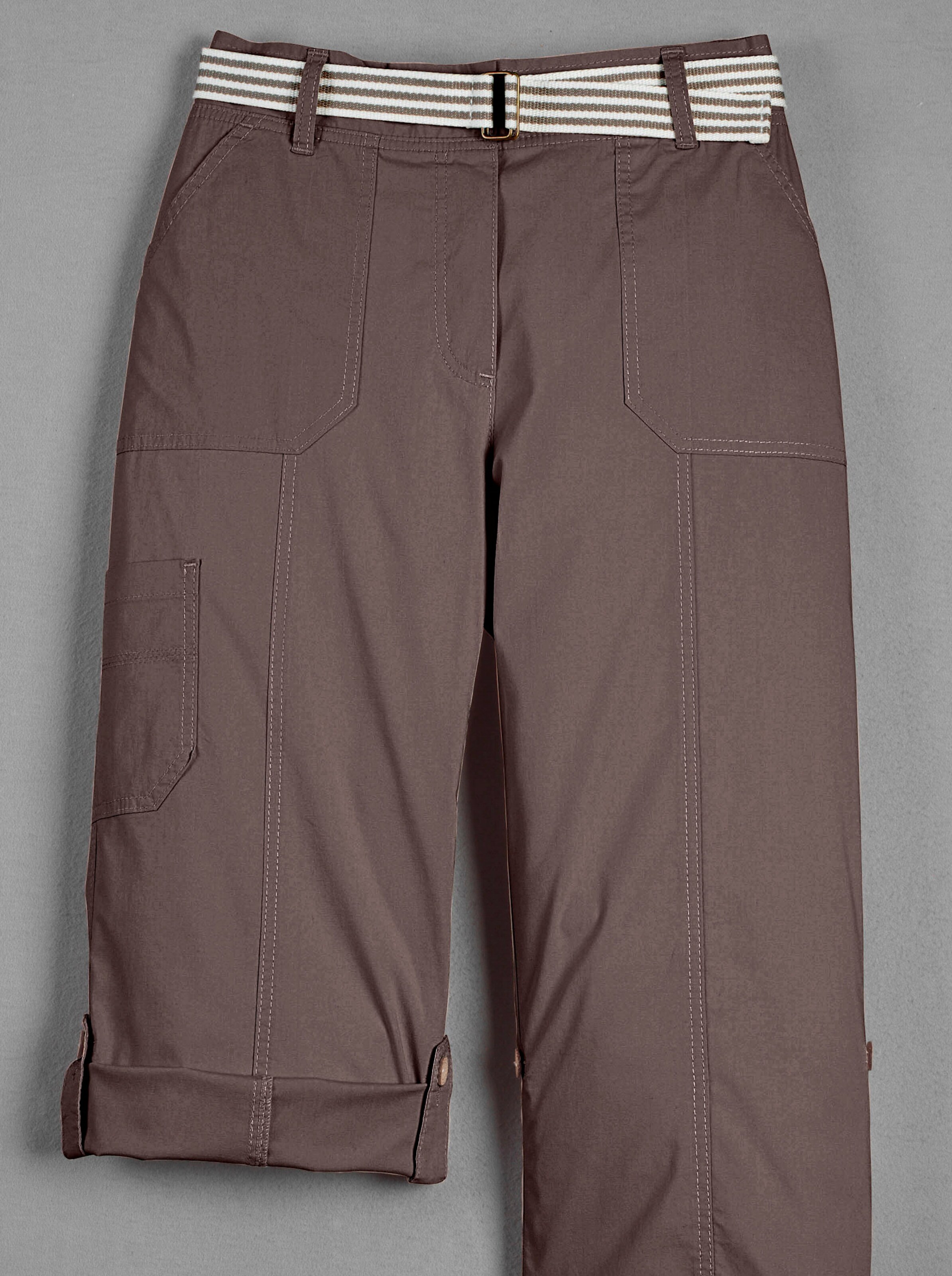 Caprihose in schokobraun