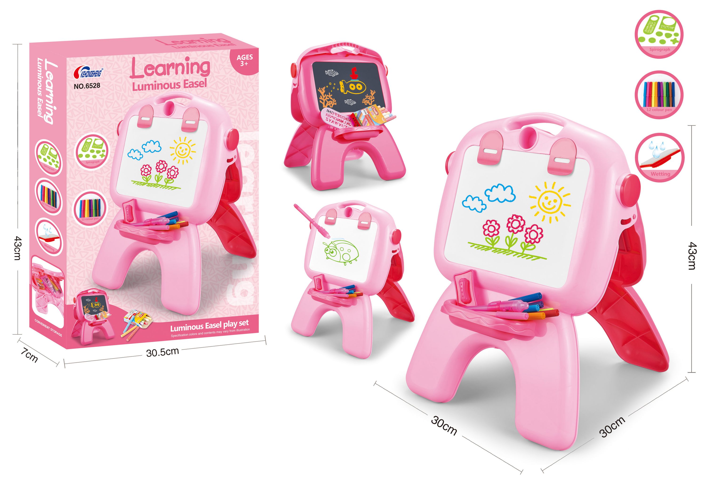 Staffelei Kinder rosa