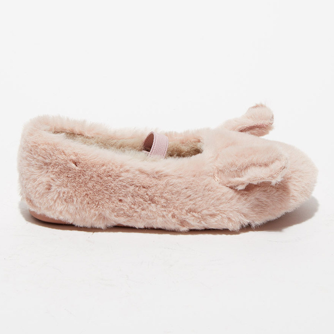 Victoria Chaussons Lapin en fausse fourrure roses