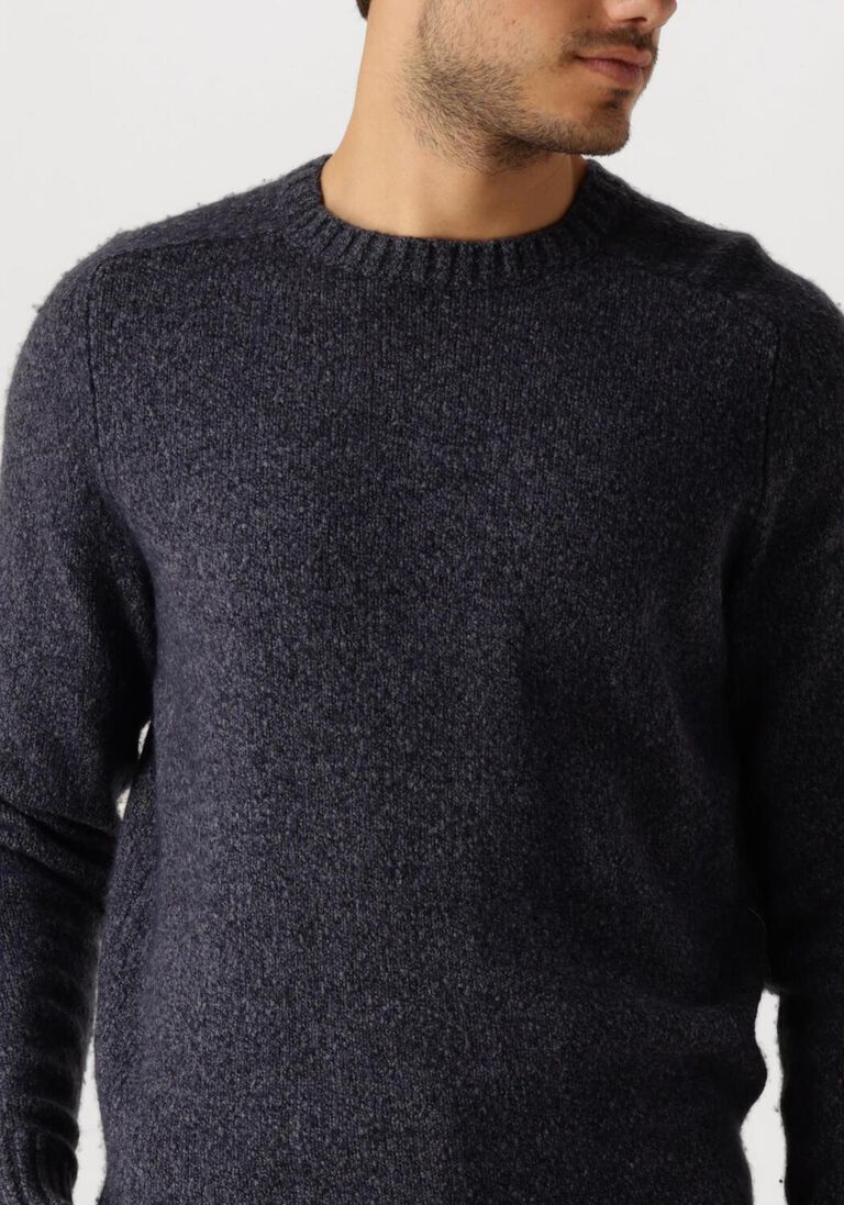 blauwe profuomo trui pullover crew neck