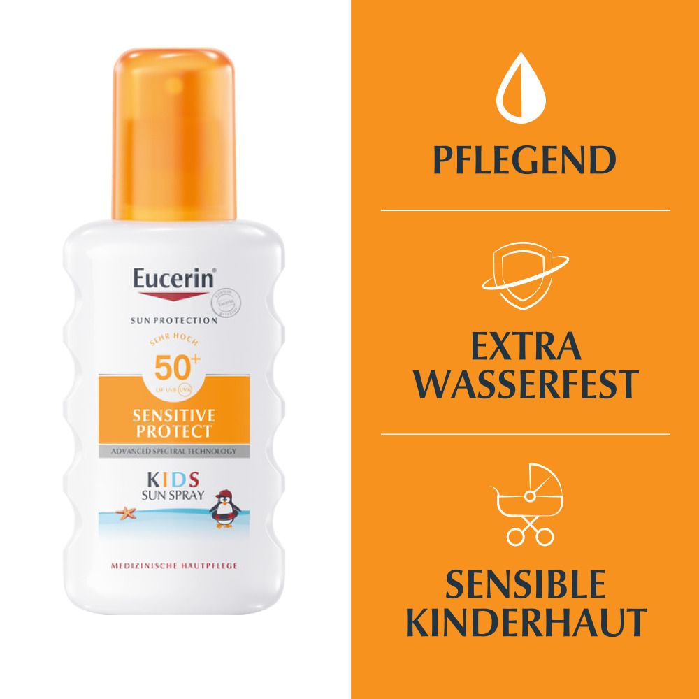 Eucerin® Sensitive Protect Kids Sun Spray LSF 50+ – sehr hoher Sonnenschutz für Kinder