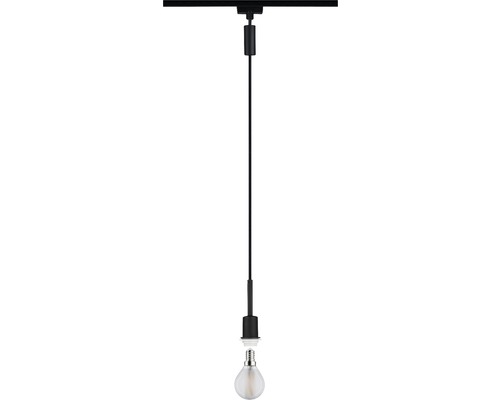Paulmann URail hanglamp, 1-lichts, DecoSystems, zwart/mat, 230V
