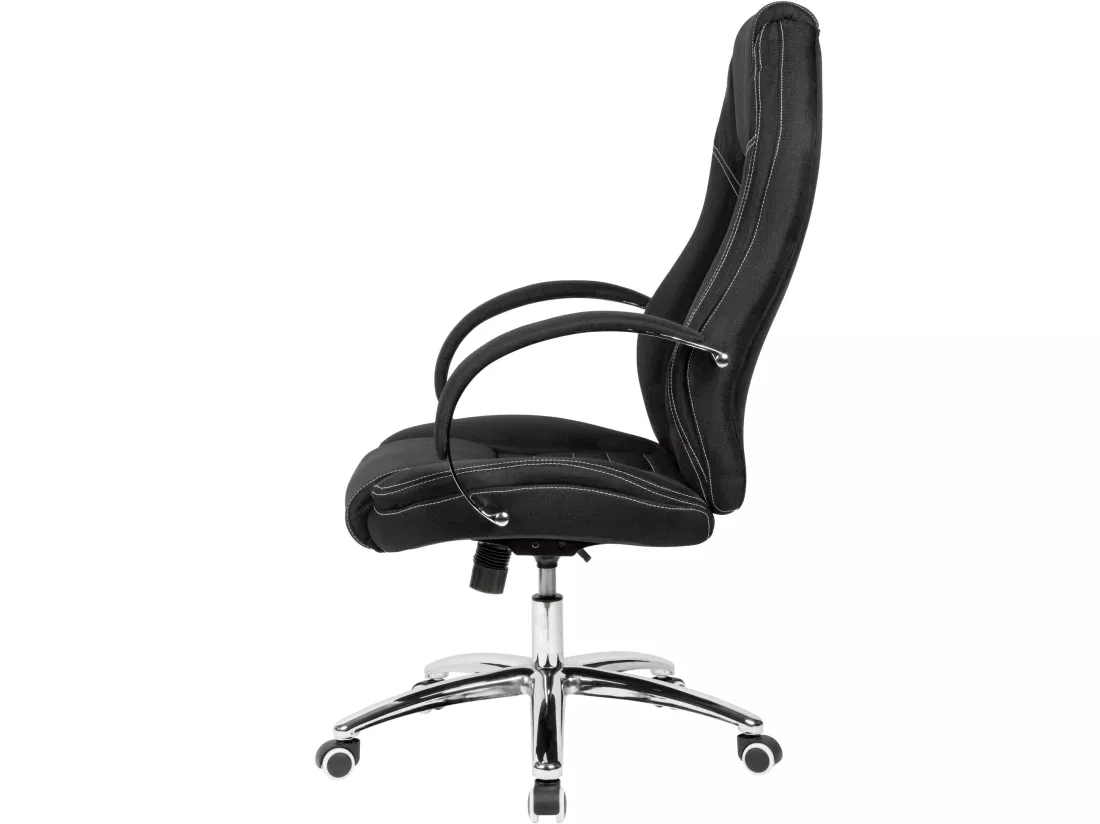 chaise pivotante tissu chaise de direction noir chaise de bureau look jeans 120kg