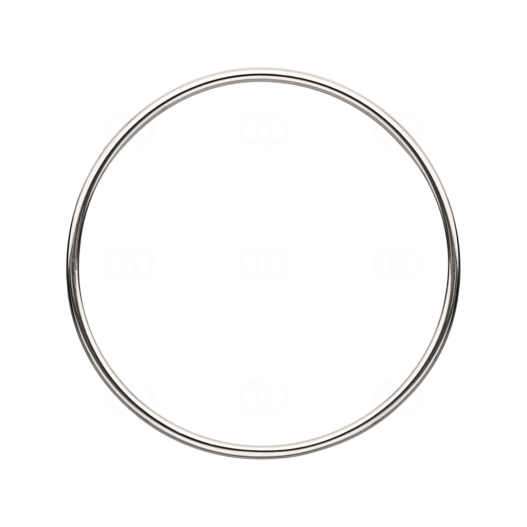 Armreif rund 925 Silber rhodiniert 2.5mm