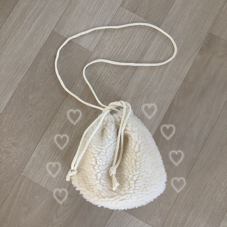 Glotto - Fuzzy Crossbodytas met trekkoord
