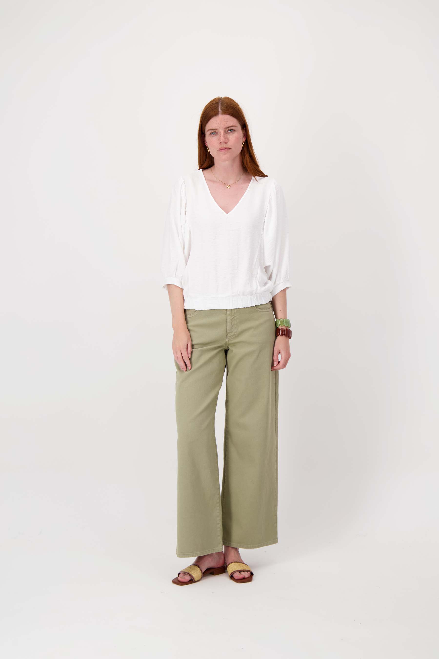 vleermuis blouse linnenlook