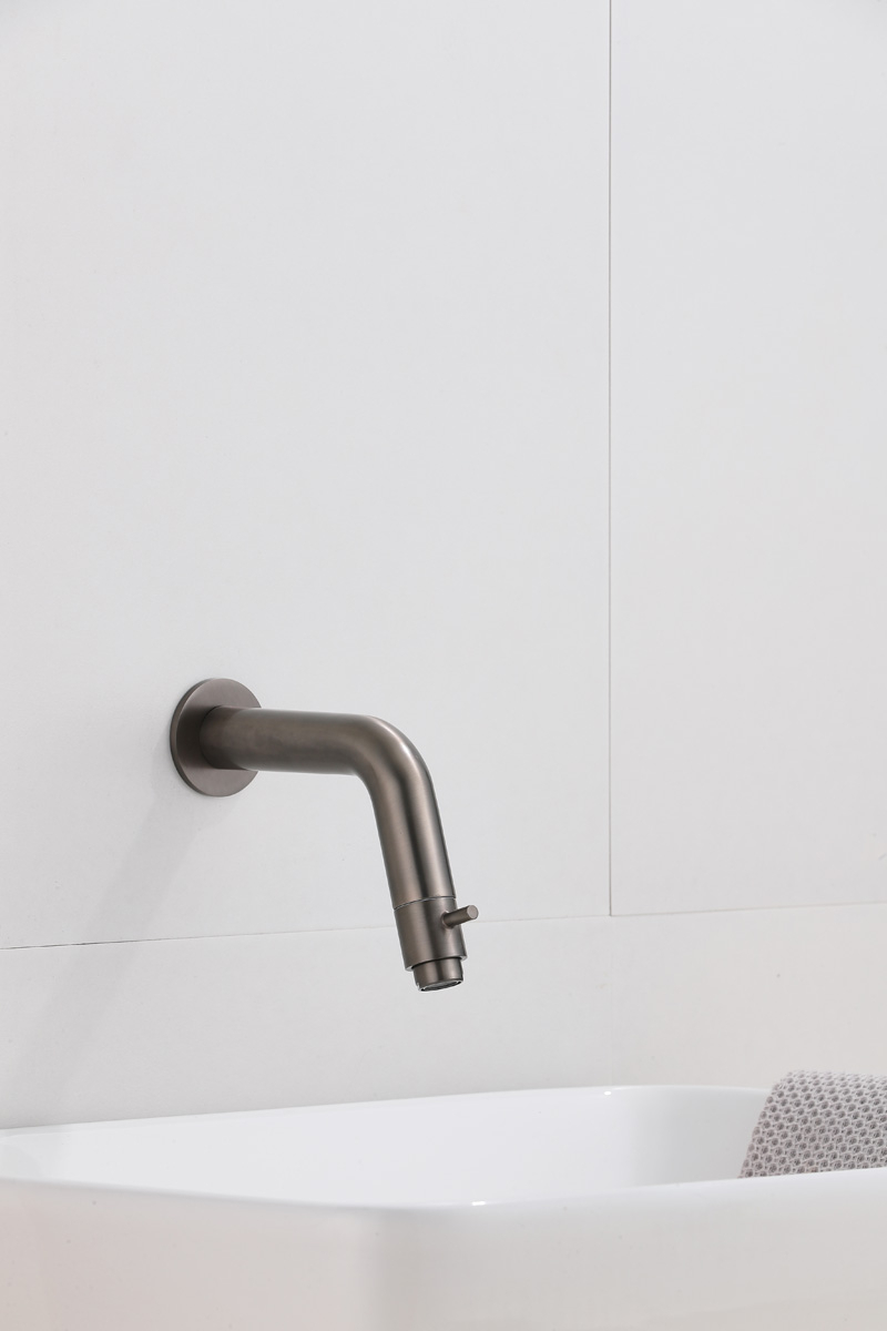 Saniclear Iron inbouw toiletkraan verouderd ijzer - gunmetal