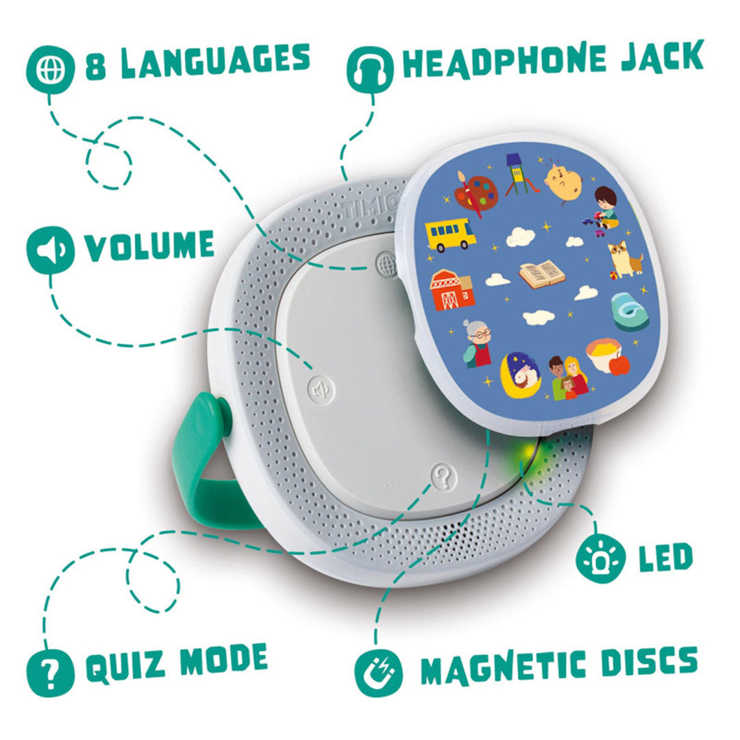 Timio audio- & muziekspeler met 5 cd's oplaadbaar