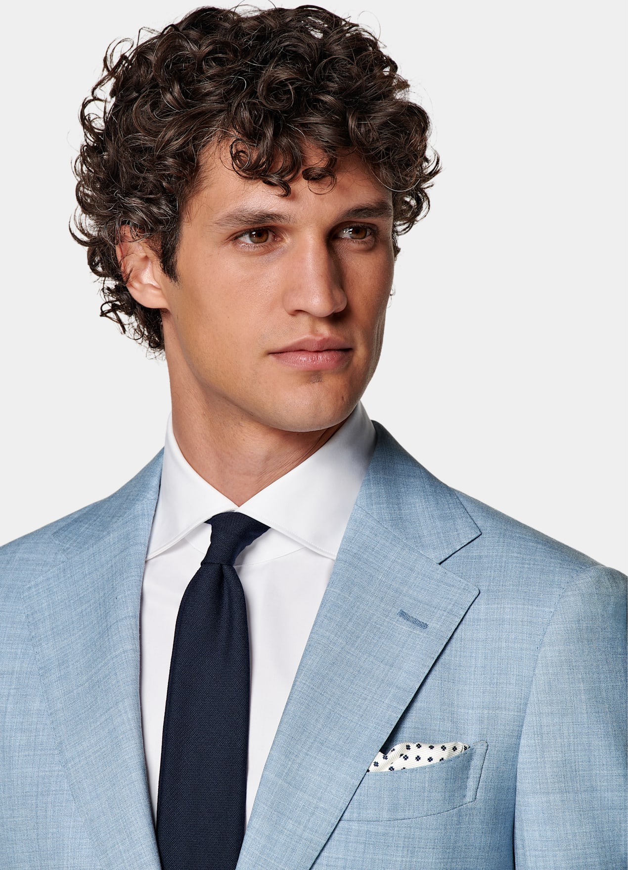 Costume Perennial Havana coupe Tailored bleu clair