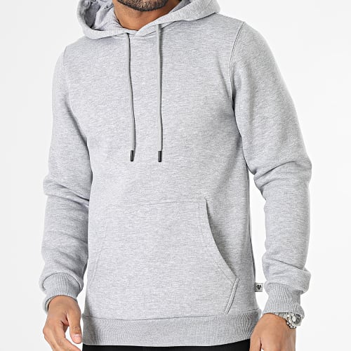 Sweat Capuche Gris Chiné