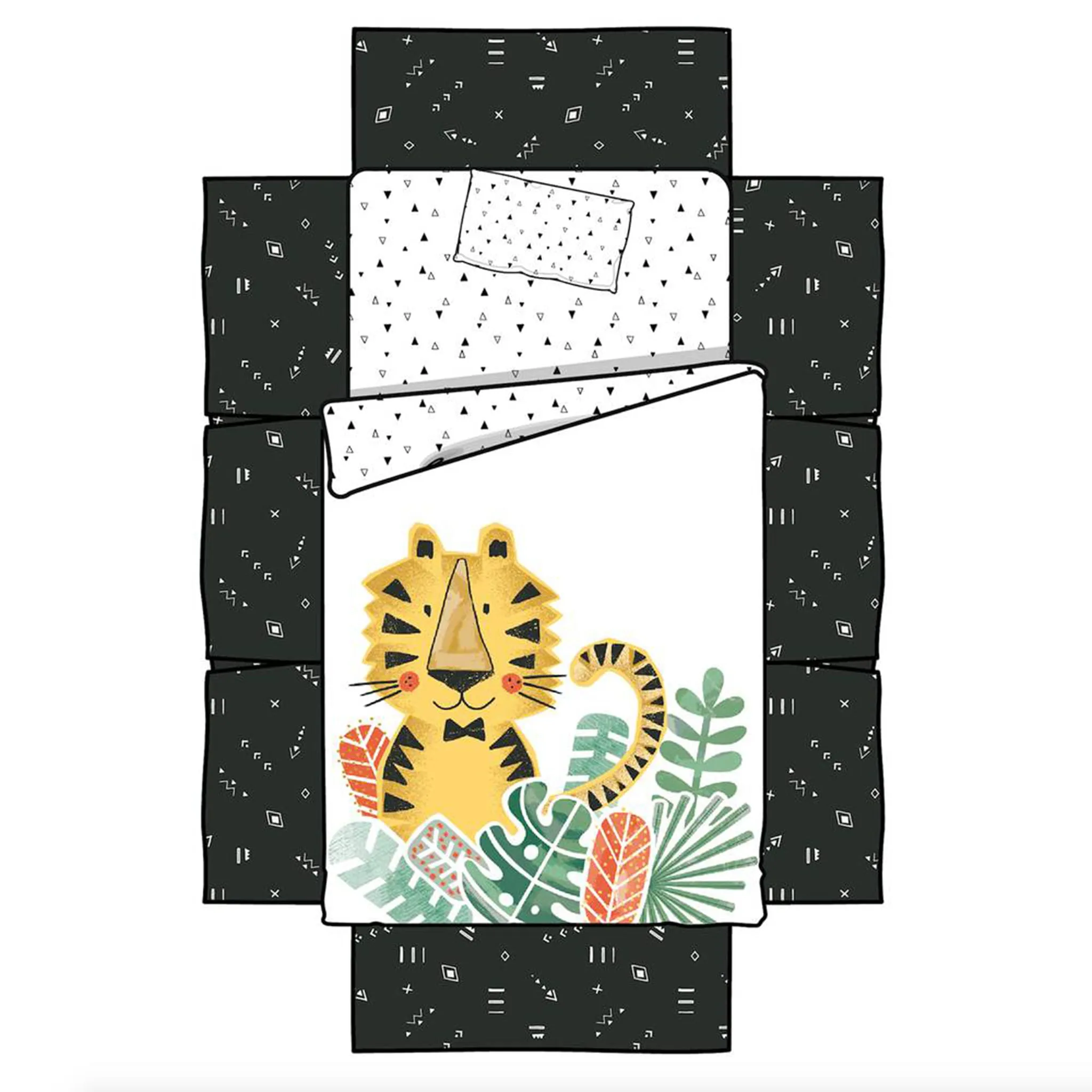 South Shore Literie 4 Morceaux - Tigre