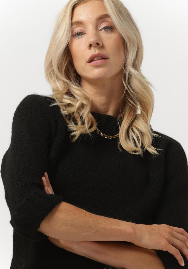 PENN & INK zwarte penn & ink trui pullover 3/4