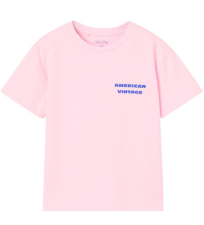 American Vintage T-Shirt - FizValley - Baby Pink Vintage