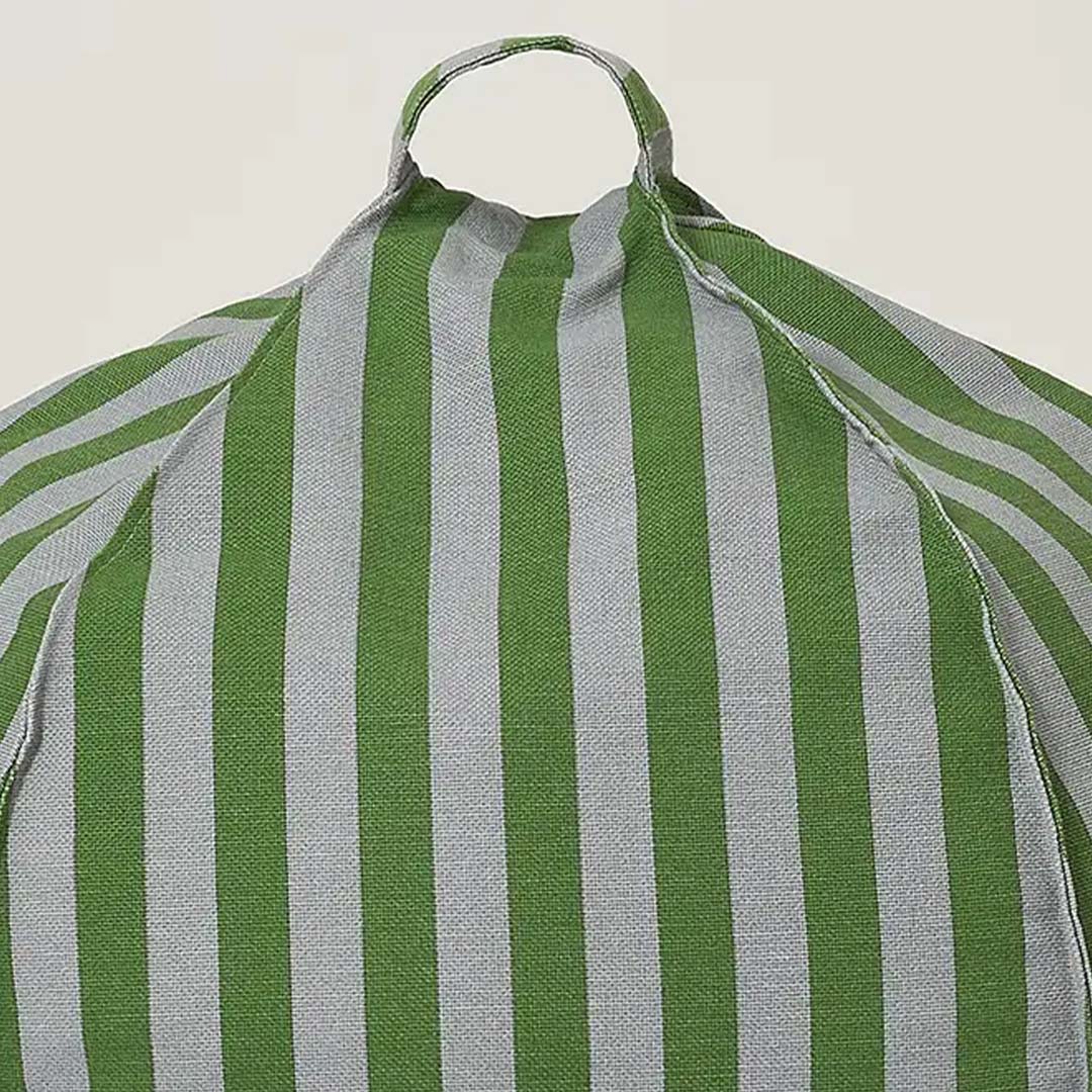 Nobodinoz zitzak rond vibes - green blue stripes