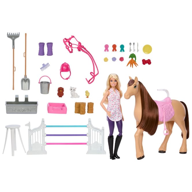 Barbie Mysteries -  Das geheimnisvolle Pferdeabenteuer - Pferdestall Spielset mit Puppe