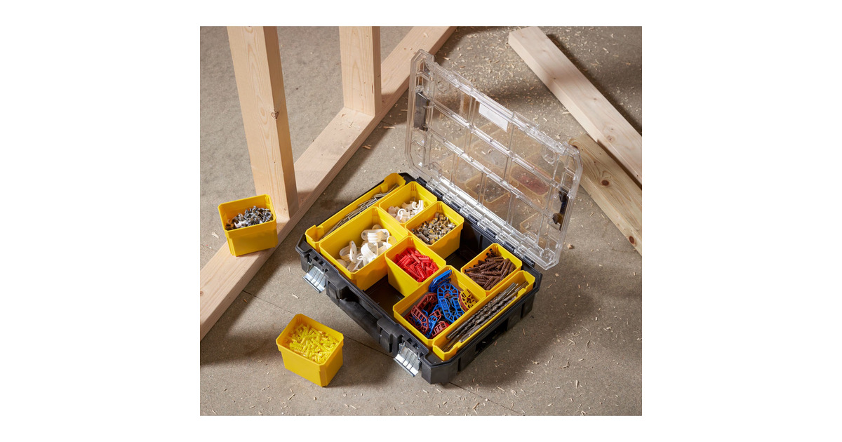 StanleyFATMAX PRO-STACK Organizer Compact gereedschapskist  (Zwart/geel)