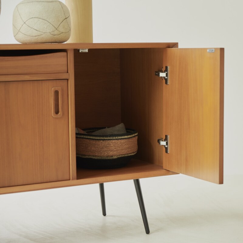 Buffet en acajou massif Simen H 72 x L 170 x P 46 cm
