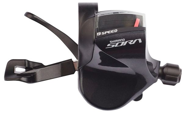 SORA SL-3000 Rennveloschalthebel 23 x 9 für gerade Lenker  schwarz  links 2-Gang