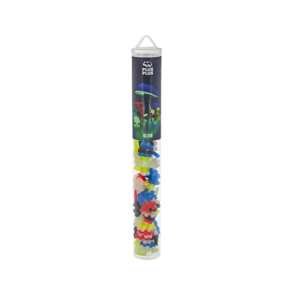 Plus-Plus - Glow mix / 100 pcs Tube