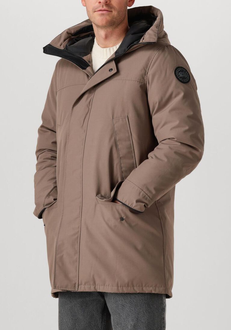 taupe canada goose parka's langford parka cr black disc