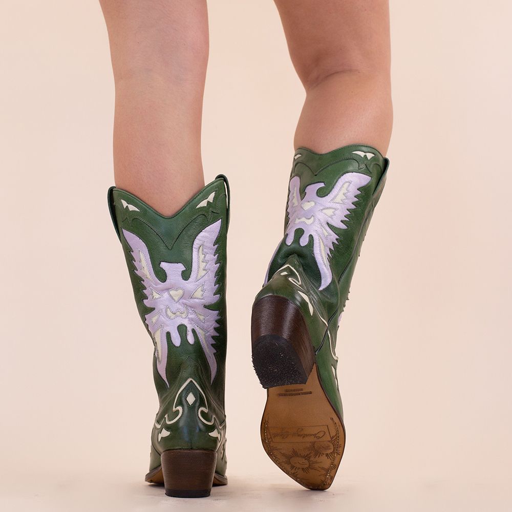 Charley's Girl cowboyboots Pepi groen