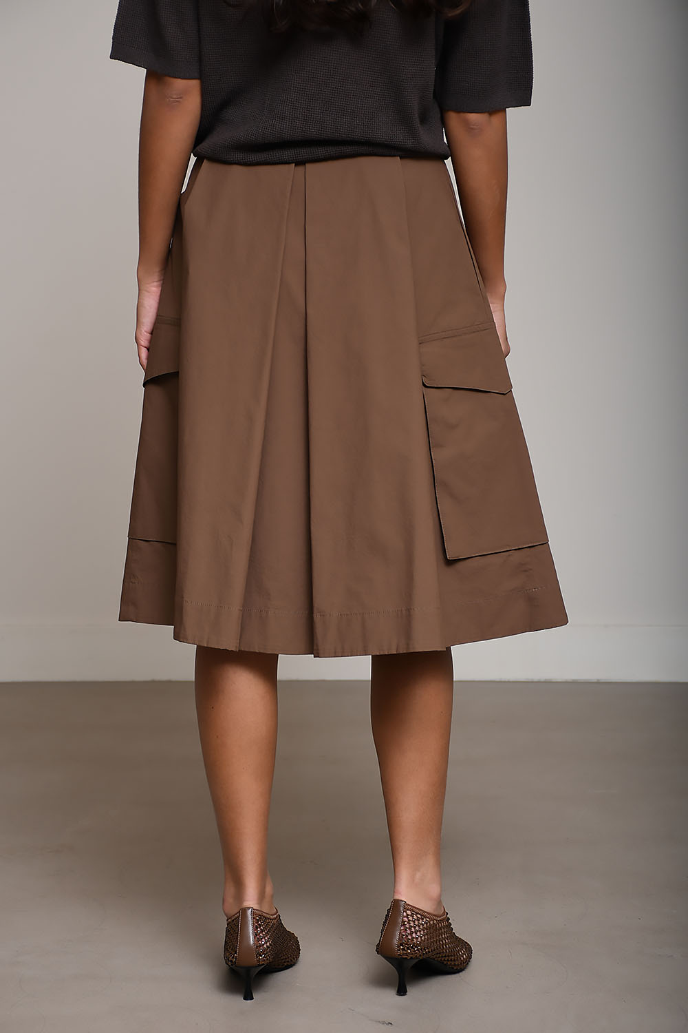 Cate cotton midi skirt