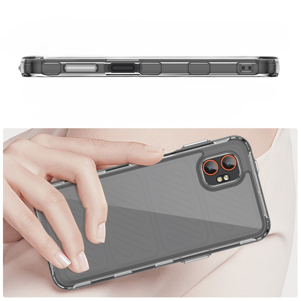 Samsung Galaxy Xcover7 Pro Hybrid Hülle TPU Bumper   Acryl Rückseite - Transparent
