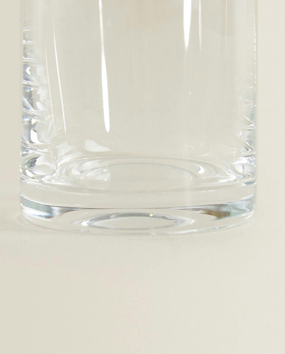 GARRAFA DE CRISTAL DA BÔNIA COM BORDA DOURADA