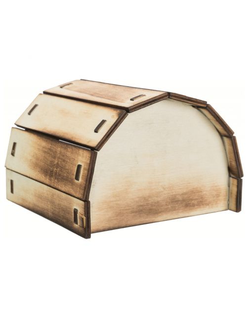 Trixie Houten Huis Mikkel - Kooi Accessoire - 13x9x12 cm Gevlamd