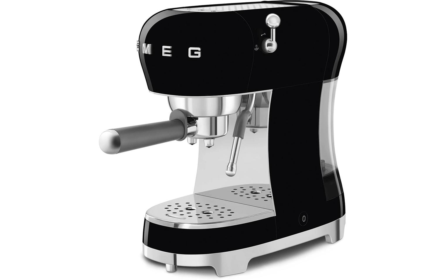 Siebträgermaschine 50's Style ECF02BLEU Schwarz<br>Espresso Kaffeemaschine