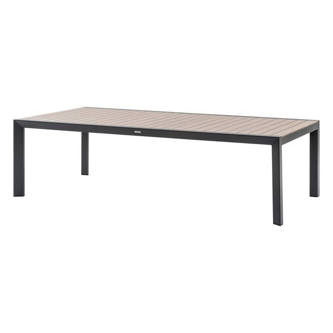 Table de jardin ÉVASION Effet bois Honey & Graphite