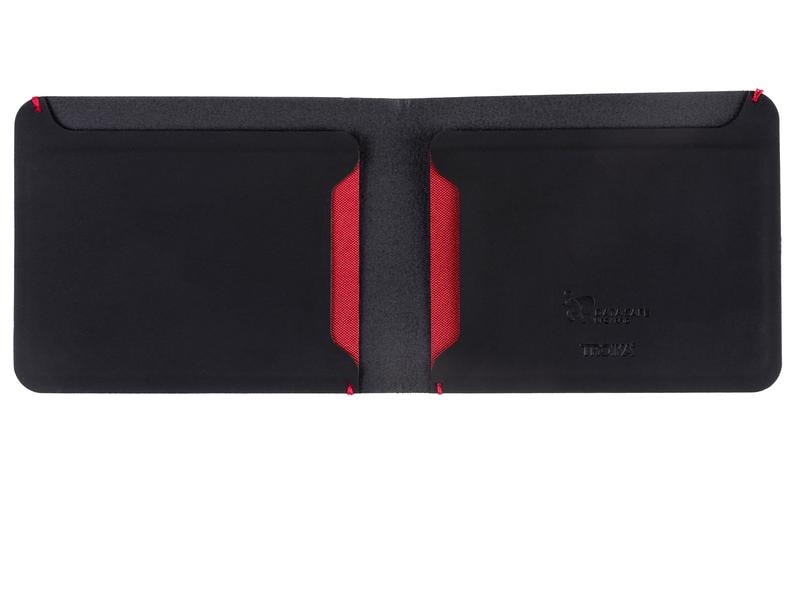 Troika Portemonnaie Slim Wallet Schwarz Kunstlederetui mit RFID-Schutz