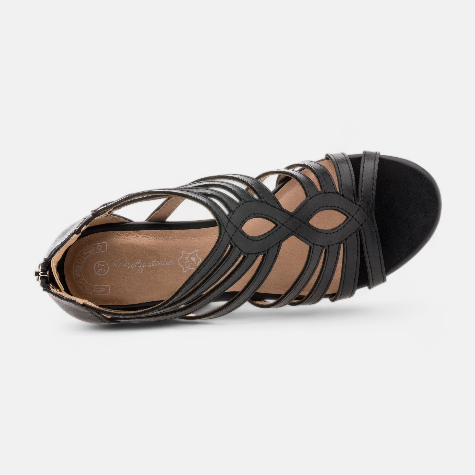 Nu-pieds à talon Femme noir