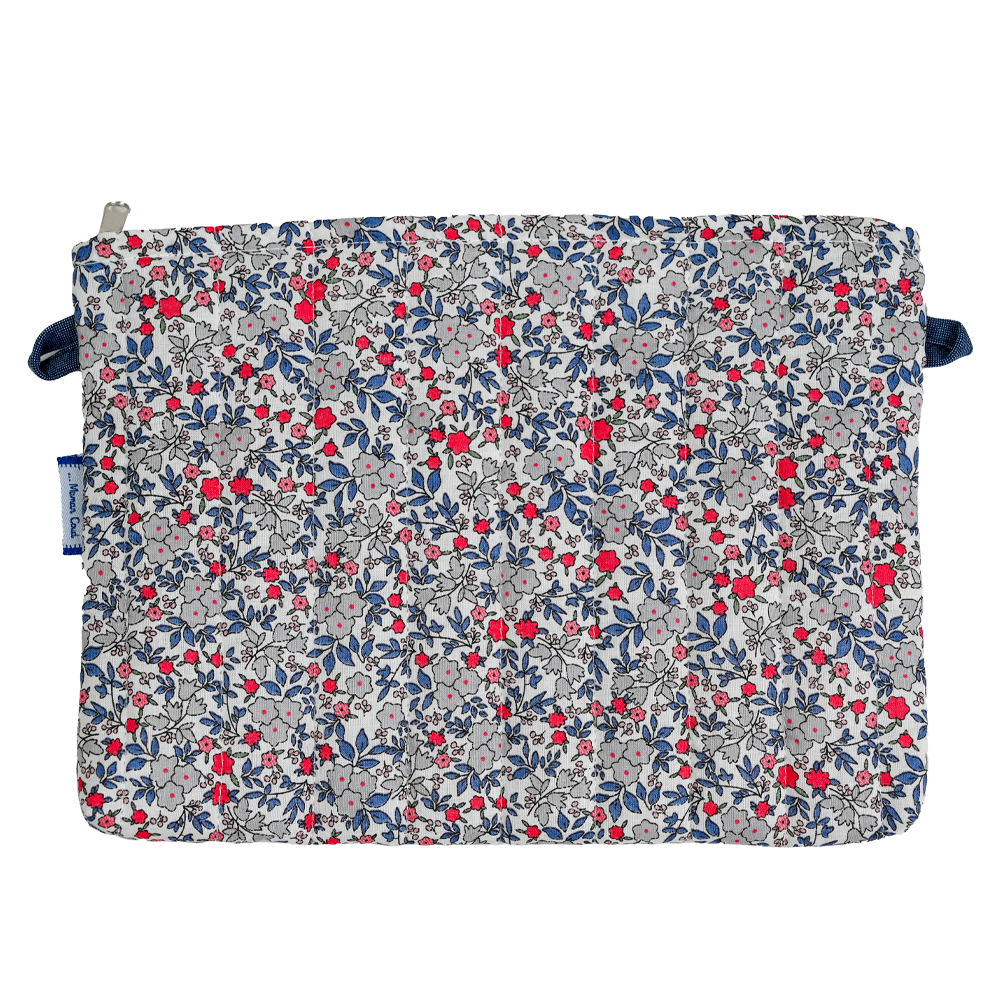 Pochette Tissu Serenade Rouge Gris