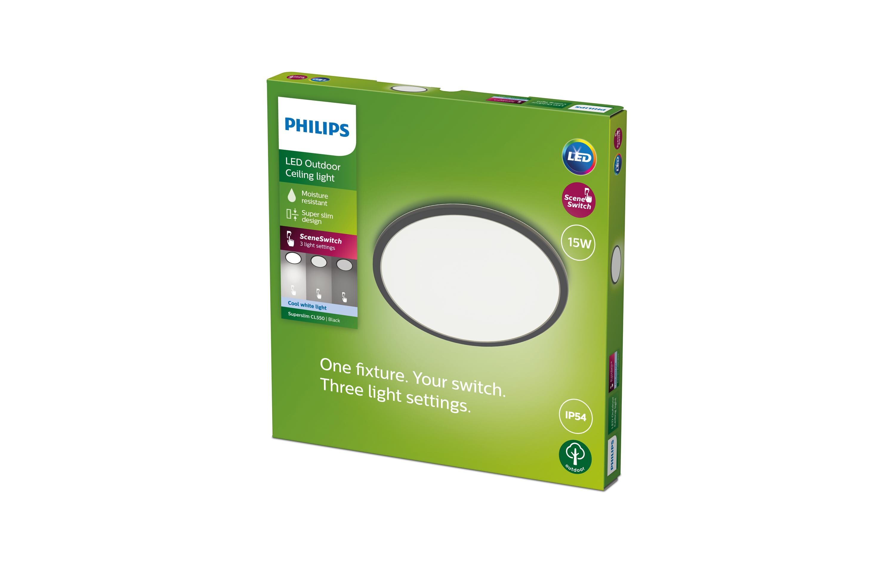 Deckenleuchte LED SceneSwitch CL550 IP54 1500 lm 4000KLeuchte zur Deckenmontage