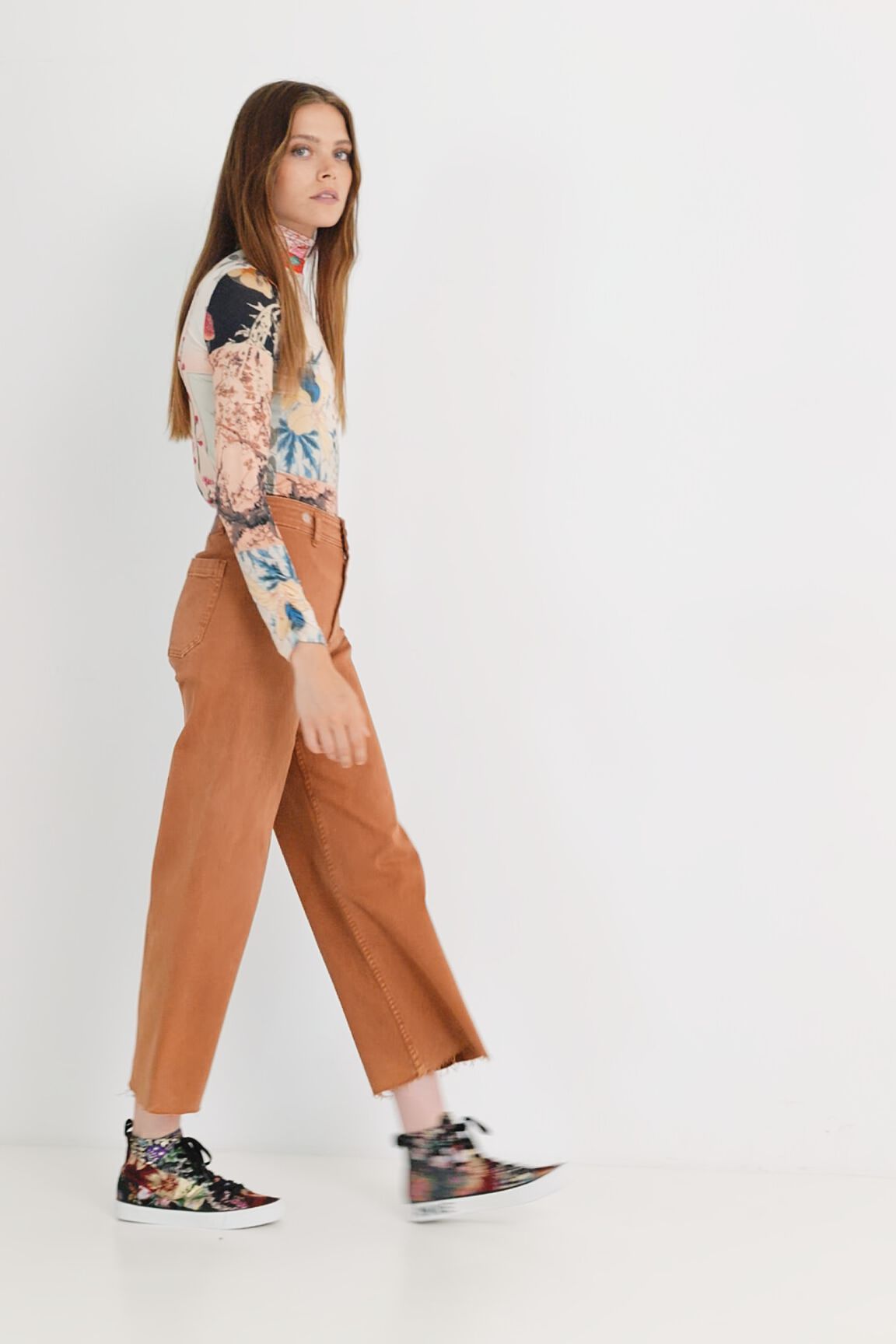 Pantalon wide leg straight