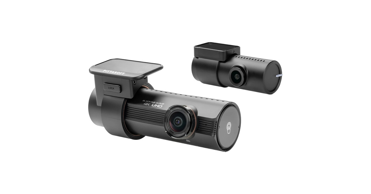 BlackVueDashCam DR970X-2CH plus 128GB  (Zwart, 4K UHD voor + Full HD achter | Wi-Fi | Cloud | GPS | Dual Sony sensoren)