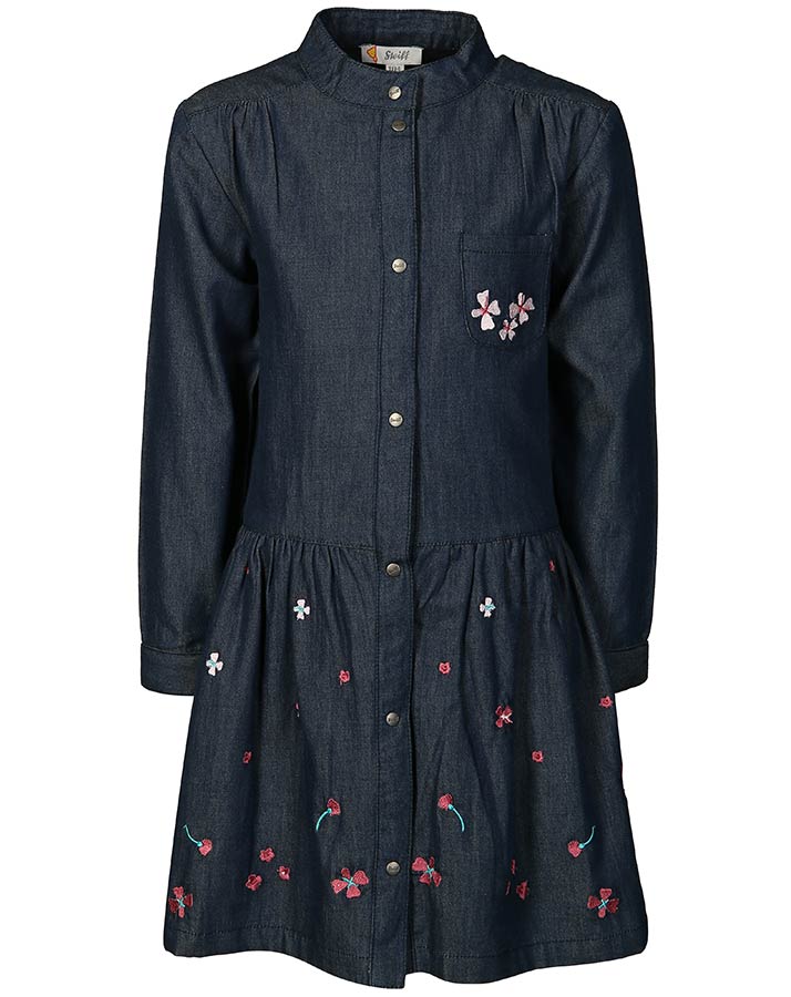 Jeans-Kleid FAIRYTALE MINI in indigo blau