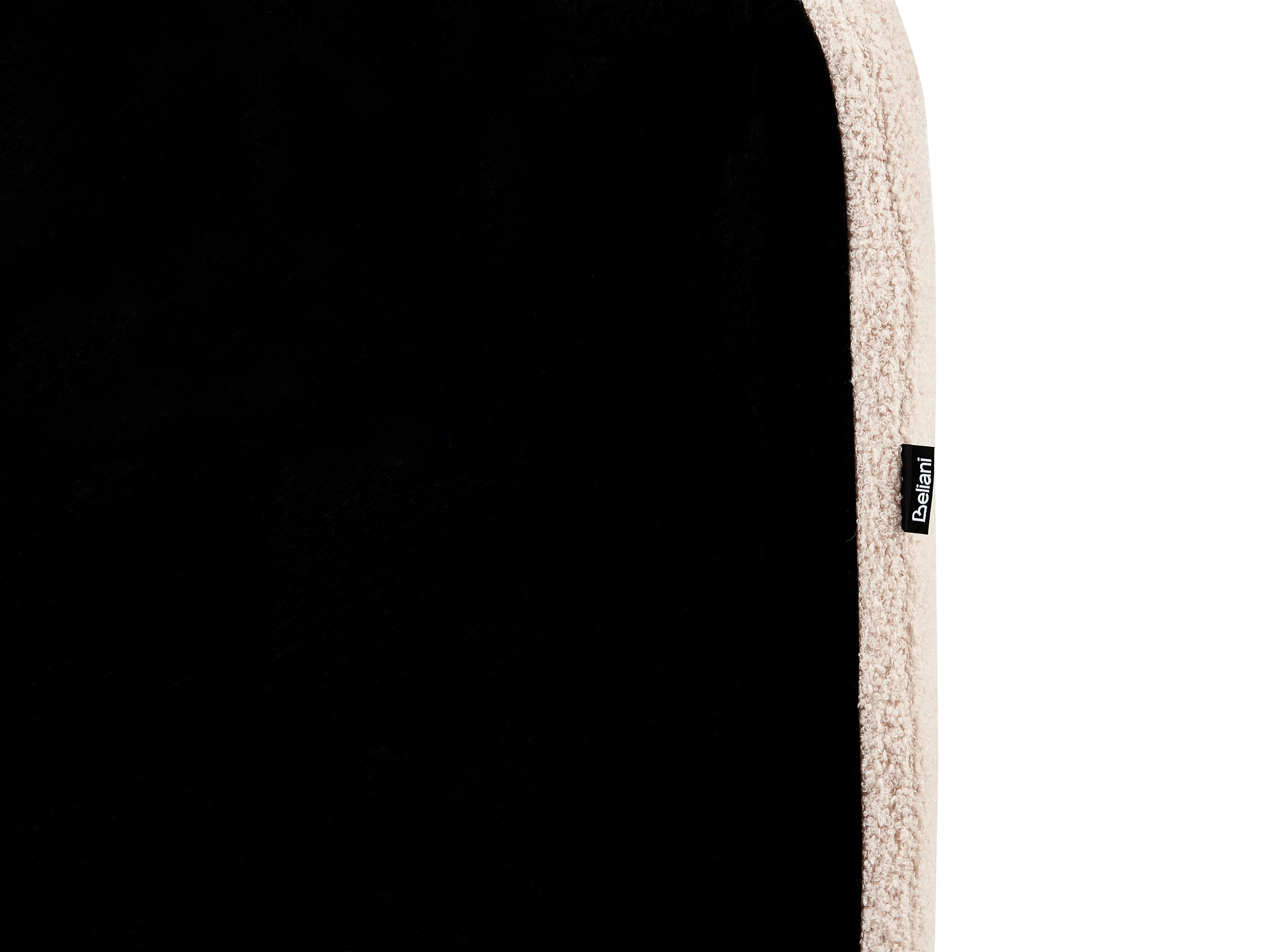 Bed met opbergruimte Bouclé BLAGNAC 180 x 200 cm Lichtbeige