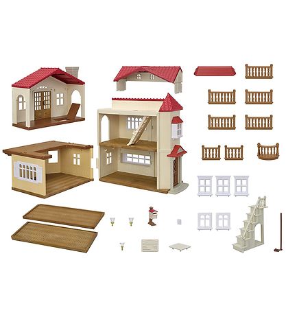Sylvanian Families - Rotes Dach Country Home - Secret Attic Play