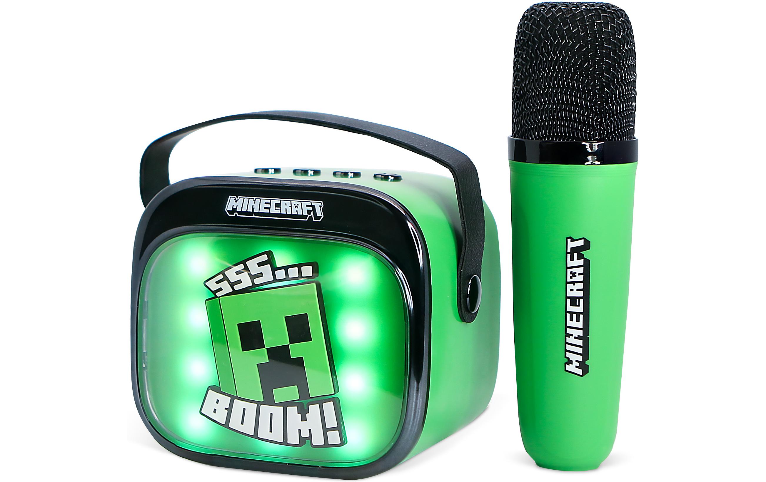 Minecraft LED Wireless Karaoke Lautsprecher und MikrofonMit LED-Leuchten