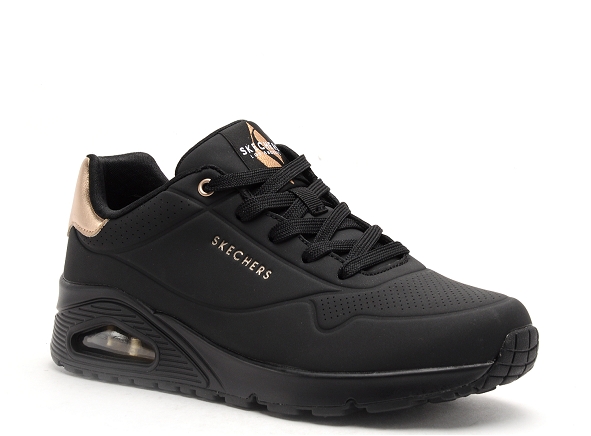 Skechers basses femme uno 177094 noir
