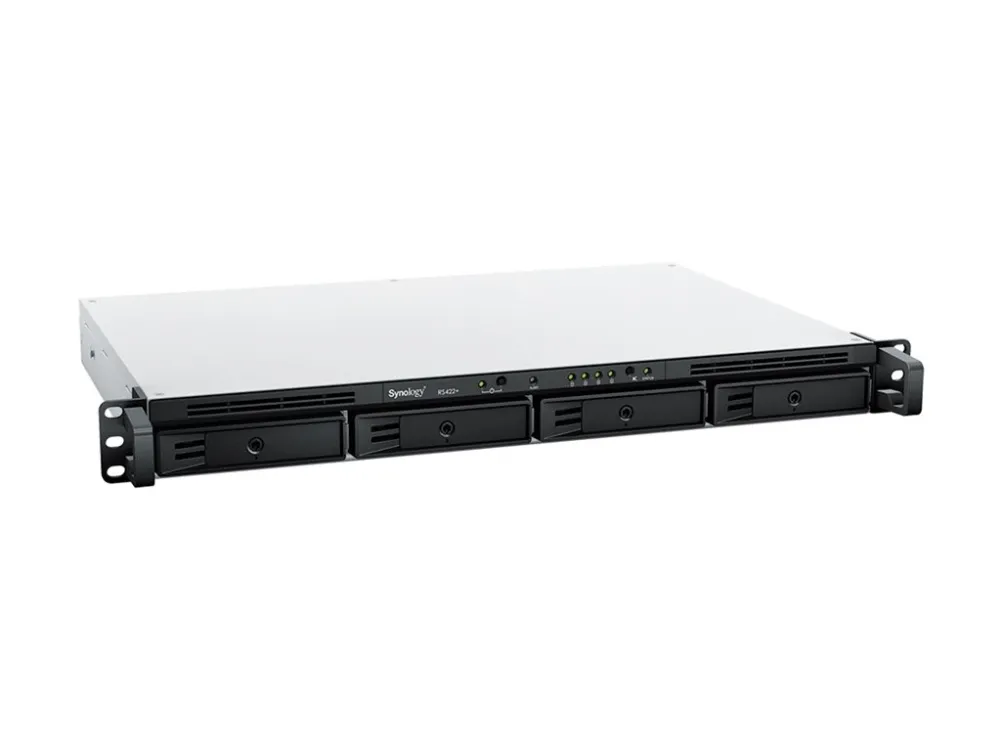 Synology RackStation RS422  - NAS-server - 4 bays - rackversion - SATA 6Gb/s - RAID 0, 1, 5, 6, 10, JBOD - RAM 2 GB - Gigabit Ethernet - iSCSI support - 1U