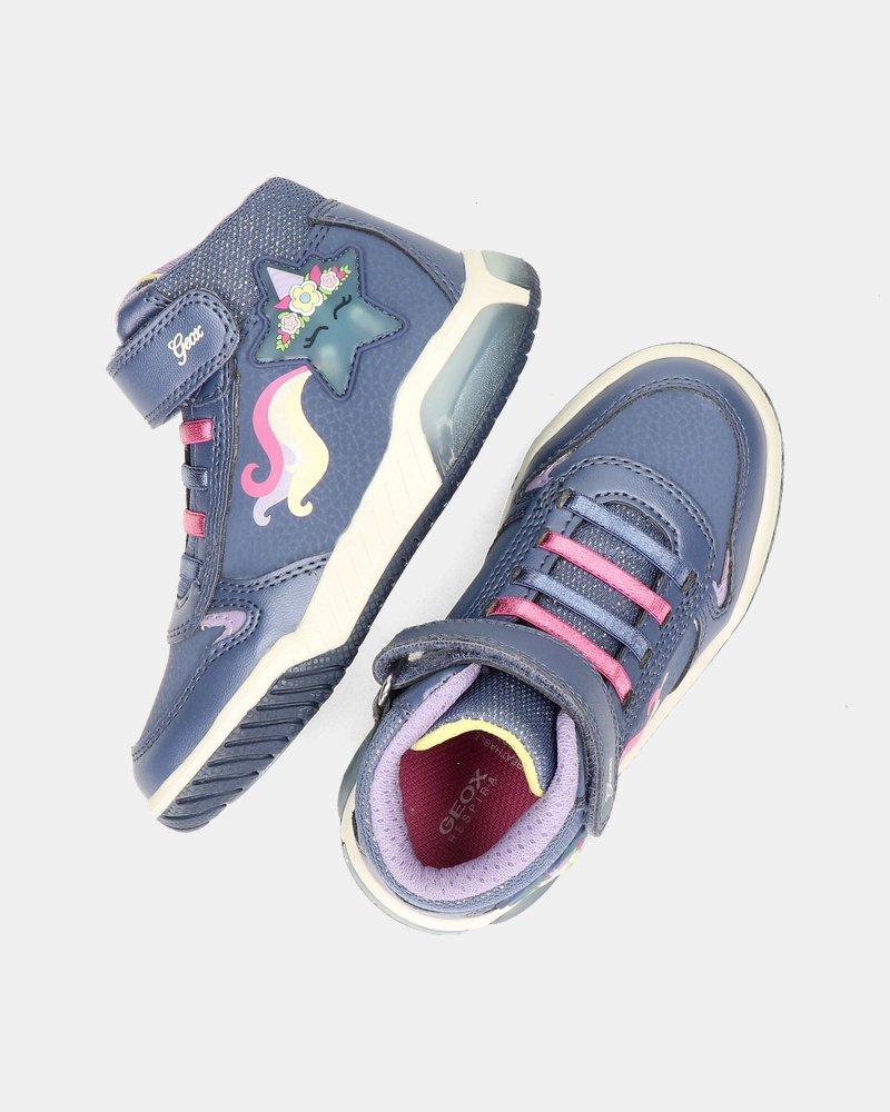 Geox J Inek Klittenbandschoenen  - paars