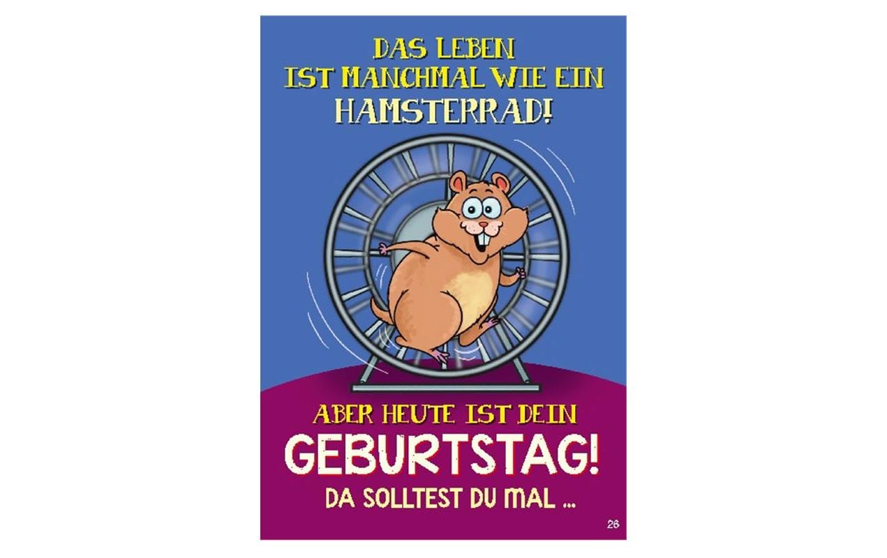 Musikkarte beweglich Geburtstag HamsterradLustige Geburtstagskarte mit Musik und Hamster Motiv