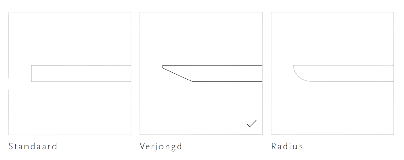 Studio HENK tafel Slim Co Blob, zwart frame - Smart Collectie 200 x 100 cm | Eikenhout | Verjongde rand | Frame Zwart
