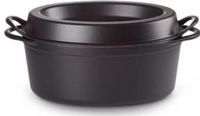 Braadpan Le Creuset Doufeu Ovaal Mat Zwart 32 cm