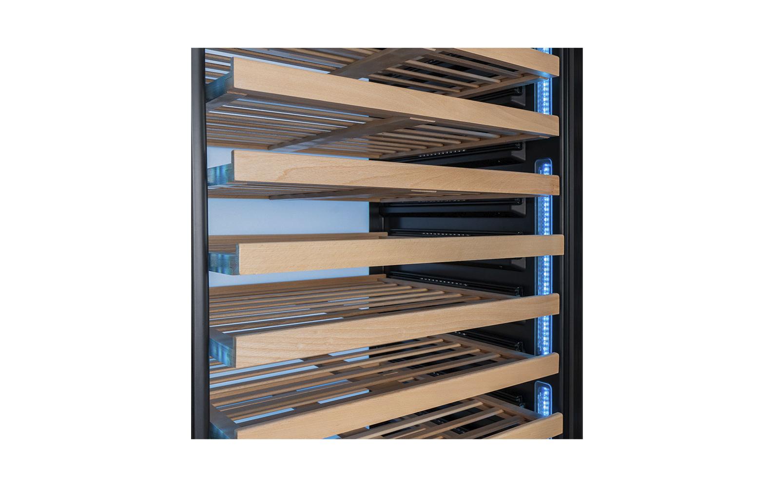Weinklimaschrank WK1870 Schwarz, Rechts<br>Freistehender Weinkühler