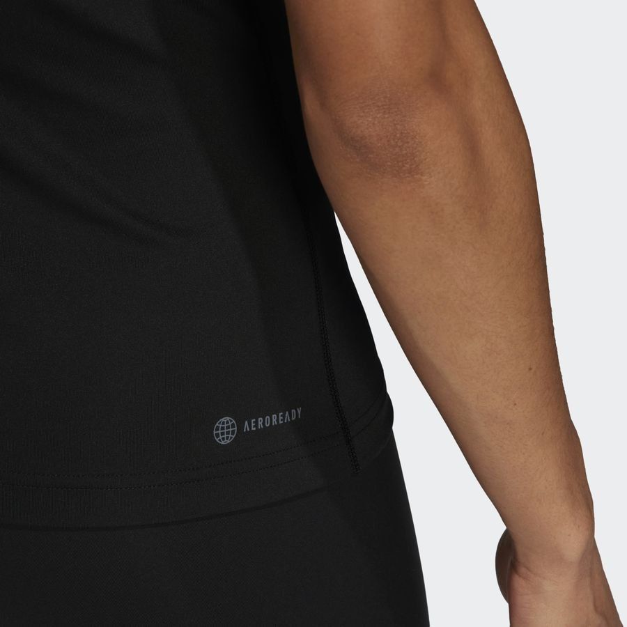 adidas T-shirt d'Entraînement Techfit - Noir/Blanc Femme