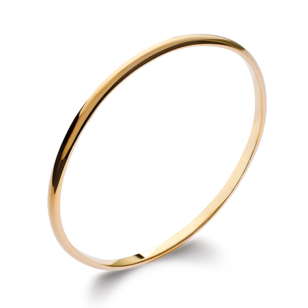 Bracelet jonc Brillaxis plaqué or 66mm